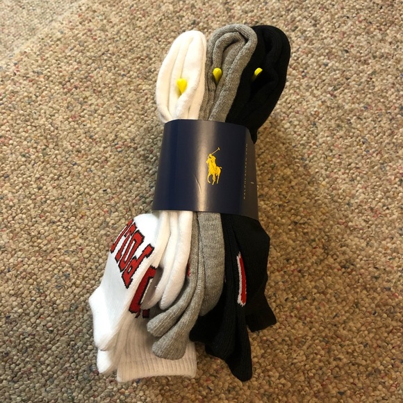 🆕 Polo Ralph Lauren Classic Crew Socks 6 Pack - Picture 4 of 10